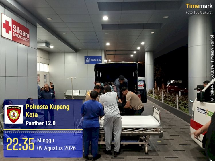 Patroli Lampu Biru Polresta Kupang Kota Jaga Kamtibmas, Respons Cepat Laka Lantas dan Aduan Warga.