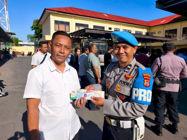 Propam Polresta Kupang Kota Gelar Gaktiblin Usai Apel Pagi, Tegakkan Disiplin Personel.