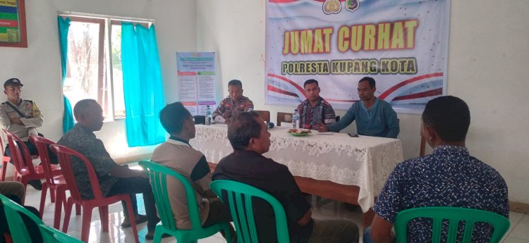 Polsek Maulafa Hadir di Tengah Warga, Jumat Curhat Polresta Kupang Kota di Naimata Serap Aspirasi Kamtibmas.