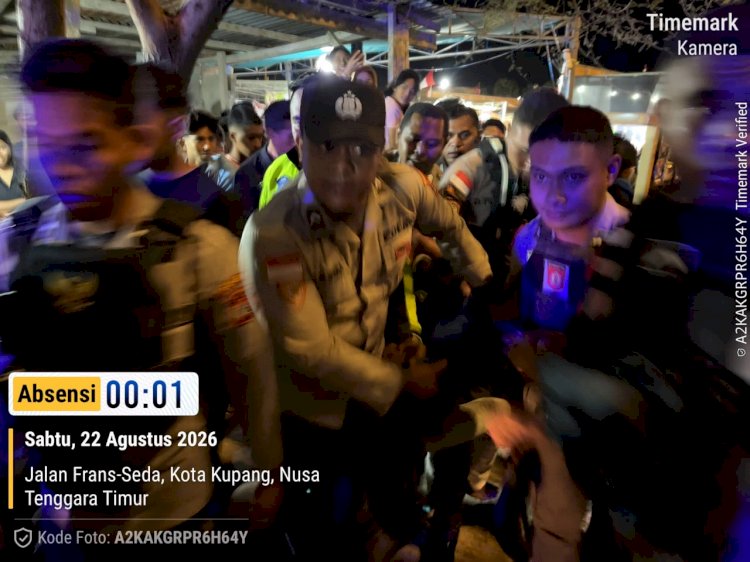 Ulah Konyol Pria Mabuk di Pameran Diamankan Tim Patroli Samapta Polresta Kupang Kota.