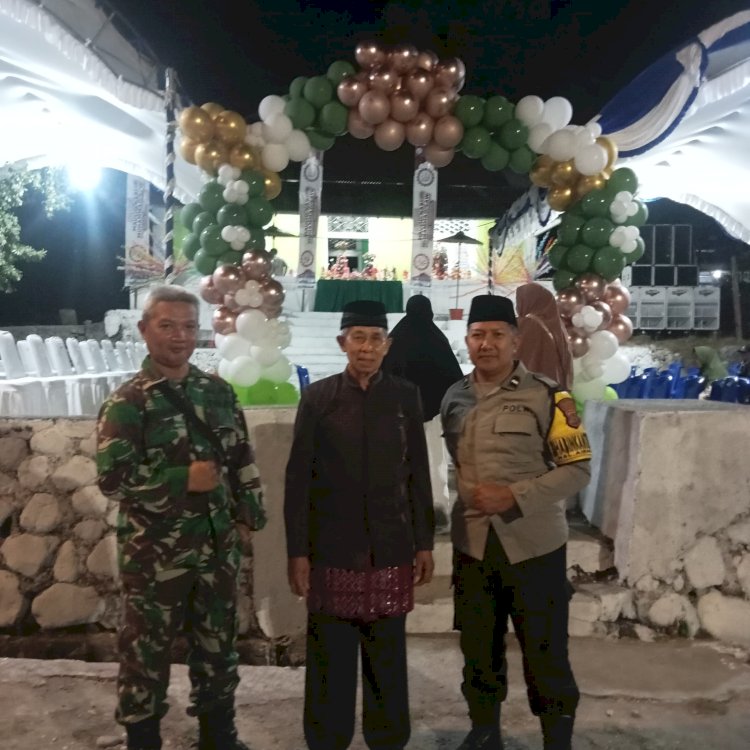 Bhabinkamtibmas Airmata Amankan Peringatan Maulid Nabi Muhammad SAW 1448 H