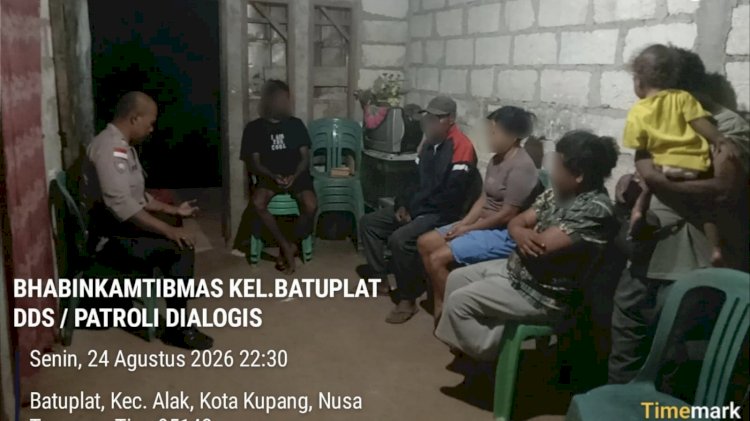 Bhabinkamtibmas Batuplat Mediasi Kasus Penganiayaan, Terduga Pelaku Diamankan untuk Cegah Gangguan Kamtibmas.