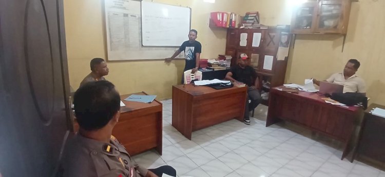 Kapolsek Kota Raja Pimpin Gelar Perkara, Pastikan Penanganan Kasus Berjalan Profesional.