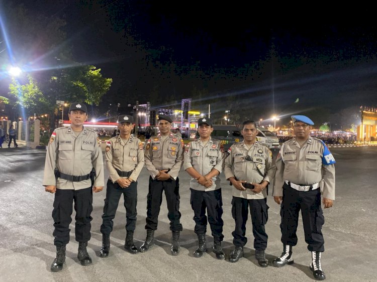 Polresta Kupang Kota Amankan Ibadah Penyegaran Iman “Kupang Bermazmur”, Ribuan Jemaat Padati Lapangan Bhayangkara Polda NTT.