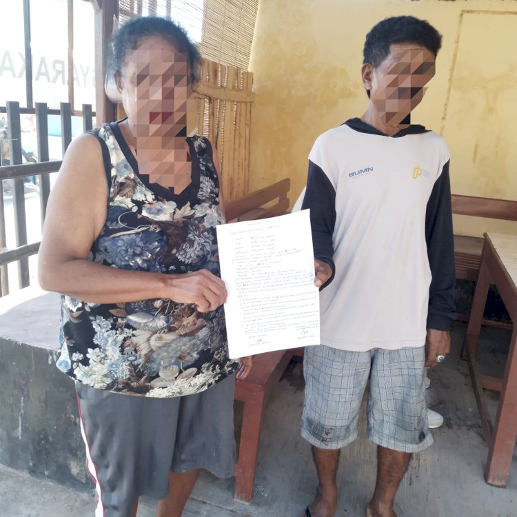 Piket SPKT Polsek Alak Selesaikan Permasalahan KDRT di Kelurahan Alak Secara Kekeluargaan