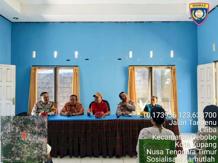 Cegah Karhutla Sejak Dini, Bhabinkamtibmas Liliba Bersama Warga Perkuat Kesadaran Jaga Lingkungan.