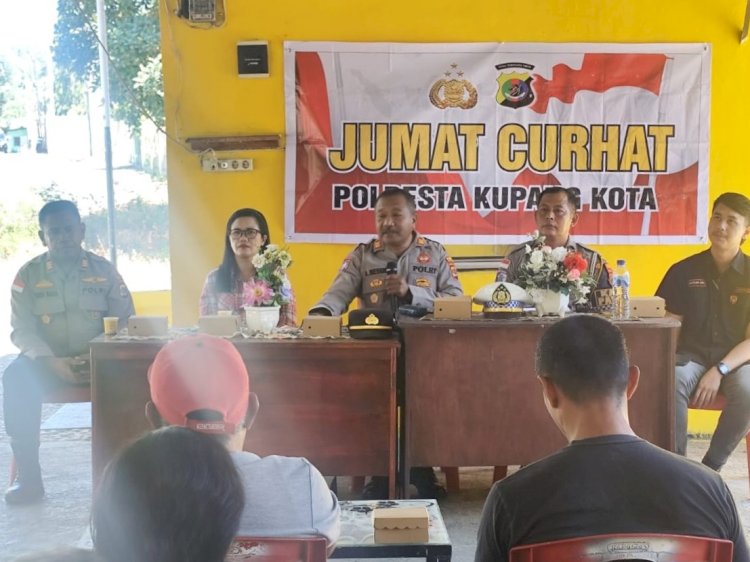 Jumat Curhat Polresta Kupang Kota Hadir di Airnona, Warga Sampaikan Aspirasi dan Keluhan Kamtibmas.