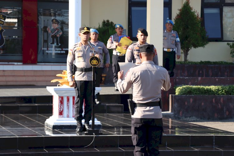 Kapolresta Kupang Kota Apresiasi Kinerja Personel dan Tekankan Peningkatan Pelayanan kepada Masyarakat