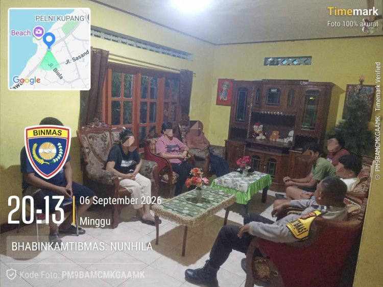 Pertikaian Warga Nunhila Berakhir Damai Setelah Dimediasi Bhabinkamtibmas