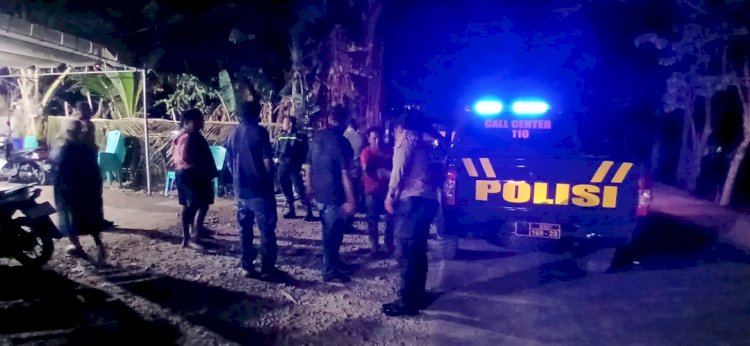 Patroli Polsek Maulafa Amankan Wilayah Tertibkan Tiga Acara Pesta, Kapolsek: Kami Hadir untuk Masyarakat.