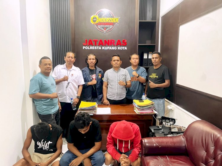 Gerak Cepat URC Jatanras Polresta Kupang Kota Ungkap Dugaan Pengeroyokan, Tiga Terduga Pelaku Diamankan.