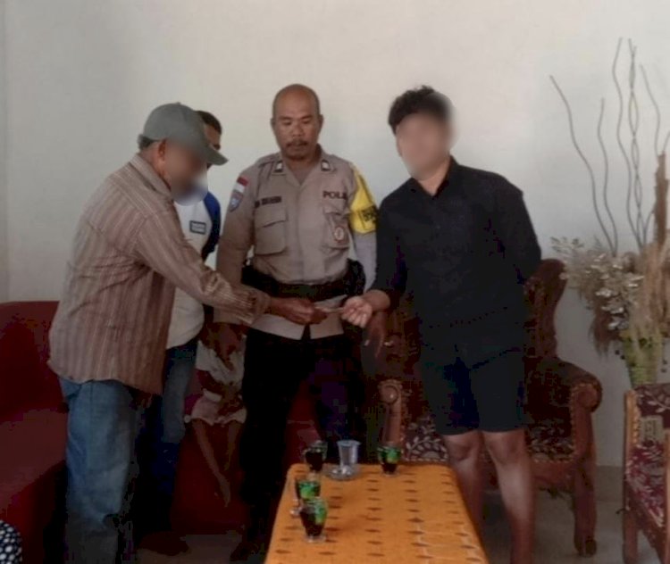 Bhabinkamtibmas Batuplat Hadir, Perselisihan Upah Kerja Diselesaikan Secara Kekeluargaan.