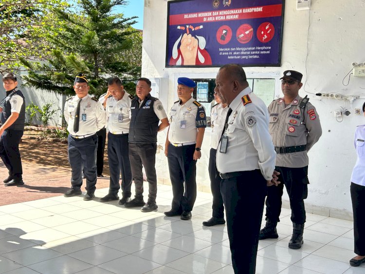 Polsek Kota Lama dan LPKA Kupang Bersinergi, Pastikan Hunian Warga Binaan Tetap Kondusif.