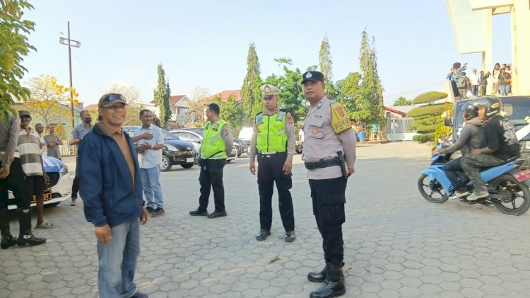 Polsek Maulafa Amankan Perarakan Sakramen Mahakudus di Gereja St. Fransiskus Assisi Kolhua