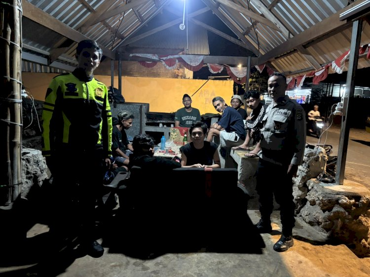Patroli Dialogis Polsek Alak, Personel Imbau Remaja Hentikan Miras dan Musik.