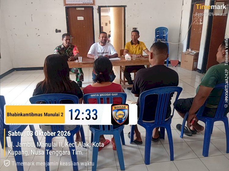 Bhabinkamtibmas Manulai II Hadir Menjembatani Persoalan Warga, Berakhir Damai.