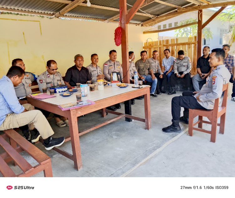 Coffee Morning Kapolsek Alak Bersama Personel, Perkuat Kekompakan dan Semangat Melayani Masyarakat.