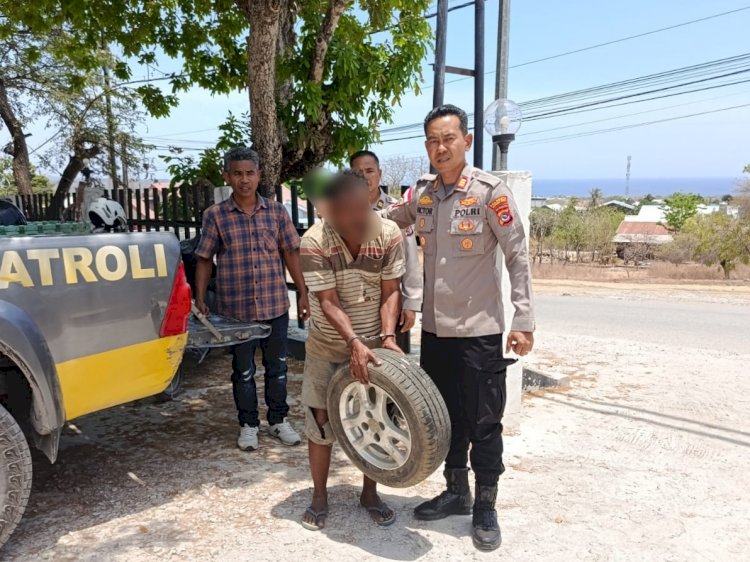 Polisi Bersama Masyarakat; Polsek Alak Sigap Amankan Terduga Pelaku Pencurian dari Amukan Massa.