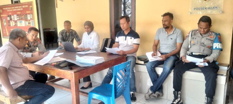 Kapolsek Alak Pimpin Gelar Perkara, Dua Kasus Berujung Penetapan Tersangka Berdasarkan Alat Bukti.