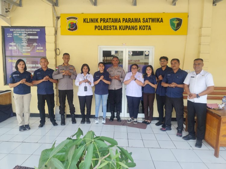 Klinik Pratama Polresta Kupang Kota Terima Monitoring dan Evaluasi dari Dinkes Kota Kupang