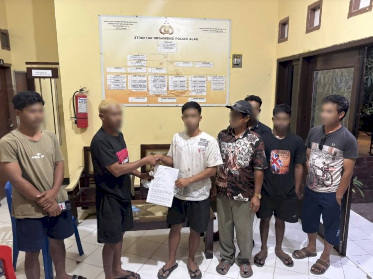 Kedepankan Jalan Damai, Polsek Alak Fasilitasi Perdamaian Kasus Dugaan Pengeroyokan.