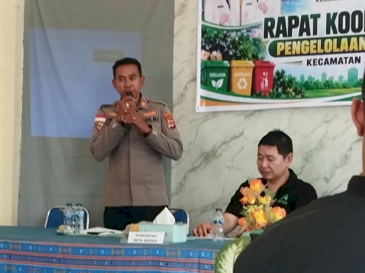 Dukung Lingkungan Bersih dan Sehat, Kapolsek Alak Ajak Semua Pihak Bergandengan Tangan Kelola Sampah.