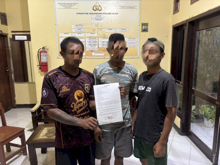Kedepankan Penyelesaian Kekeluargaan, SPKT Polsek Alak Fasilitasi Perdamaian Kasus Penganiayaan Kakak-Adik.