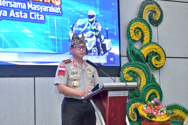 Kapolda NTT Resmi Buka Rakernis Lalu Lintas 2026: Dorong Digitalisasi Pelayanan, Tekan Angka Kecelakaan, dan Wujudkan Polantas Humanis.