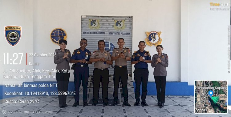 Perkuat Sinergi Polisi dan Masyarakat, Polsek Alak Koordinasi dengan KSOP Kupang.