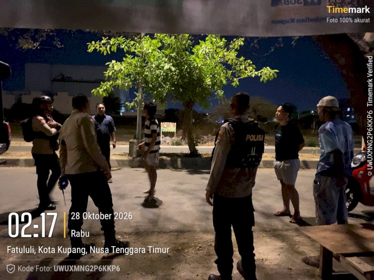Gerak Cepat Tindaklanjuti Laporan 110, Polresta Kupang Kota Datangi Lokasi TKP Dugaan Pengeroyokan.