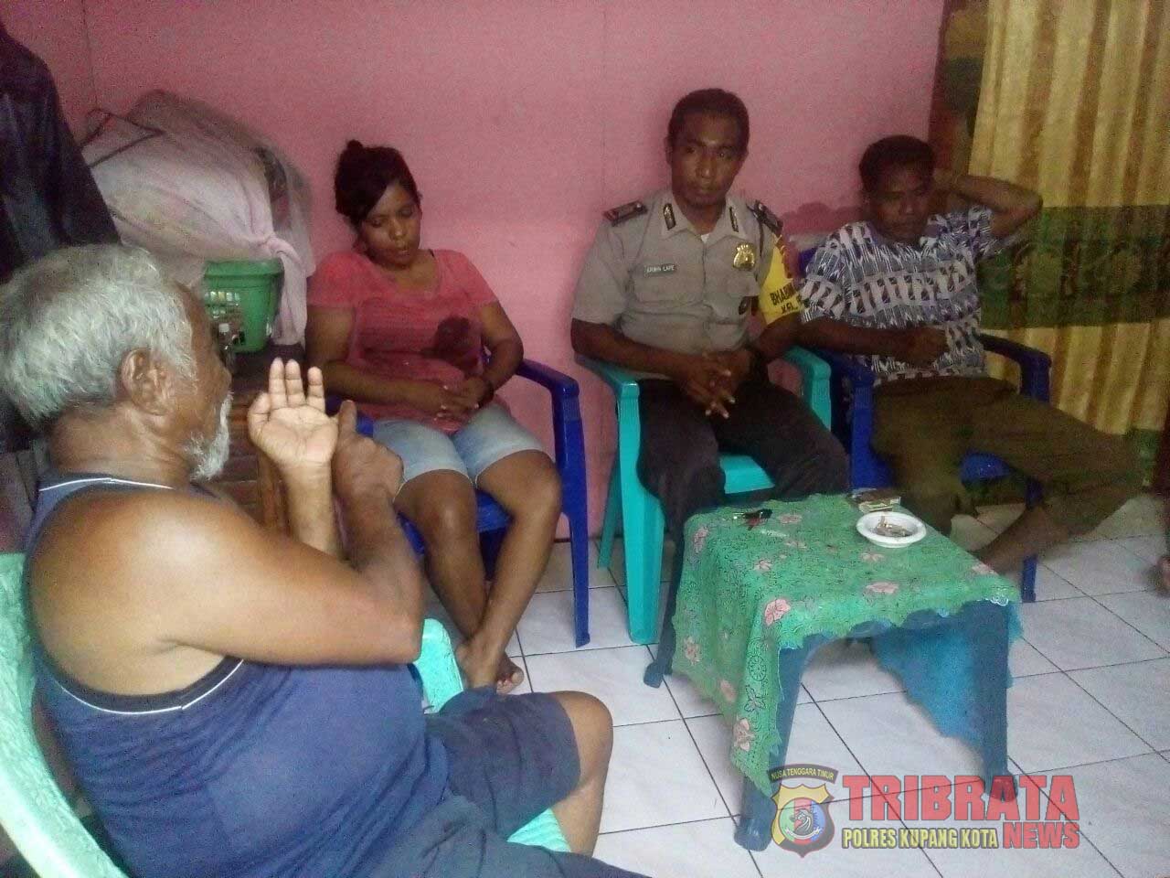 Bhabinkamtibmas Polsek Kelapa Lima Mediasi Salah Paham Antara Warga.