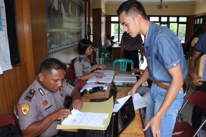 Animo Pendaftaran Remaja Kota Kupang Cukup Tinggi Pada Penerimaan Polri T.A 2017.