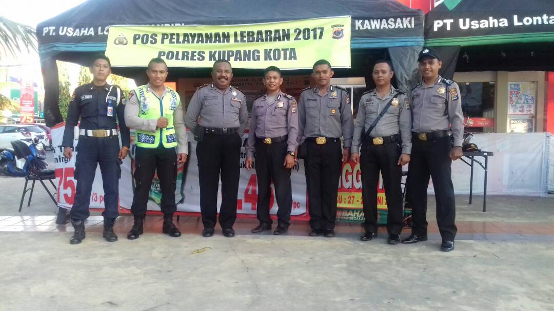 Polres Kupang Kota Dirikan Delapan Pos Pengamanan Idul Fitri 1438 H.