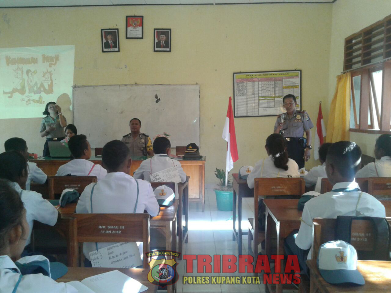 Cegah Kenakalan Remaja, Kapolsek Maulafa  Lakukan Sosialisasi Di Sekolah.