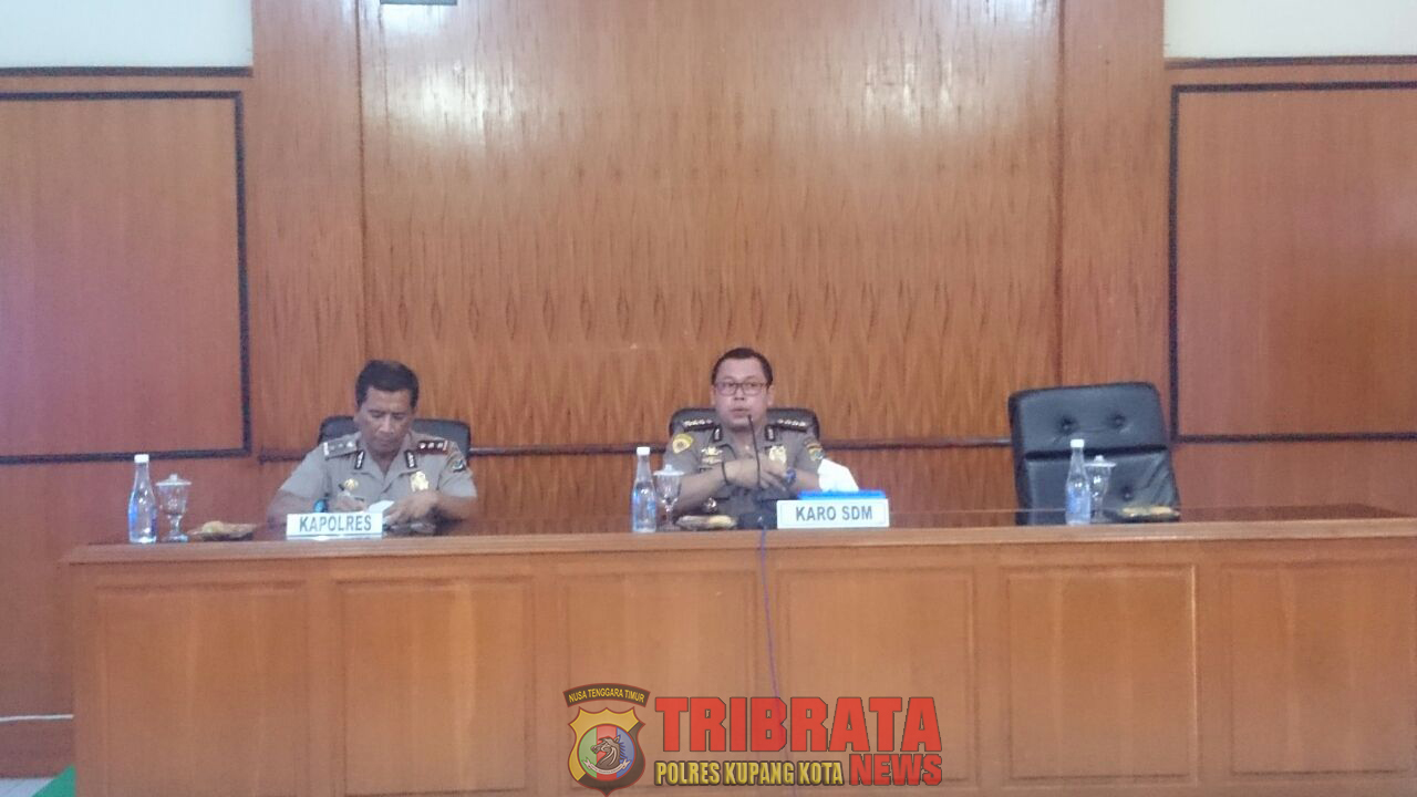 Supervisi Biro SDM Polda NTT ke Polres Kupang Kota.