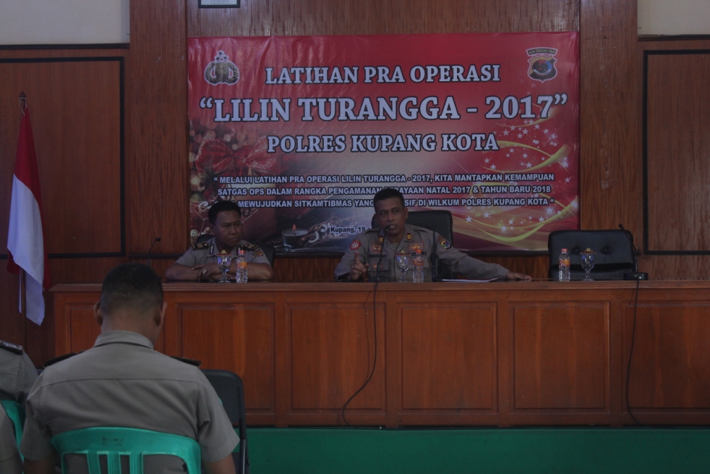 Polres Kupang Kota Gelar Lat Pra Ops Lilin Turangga 2017