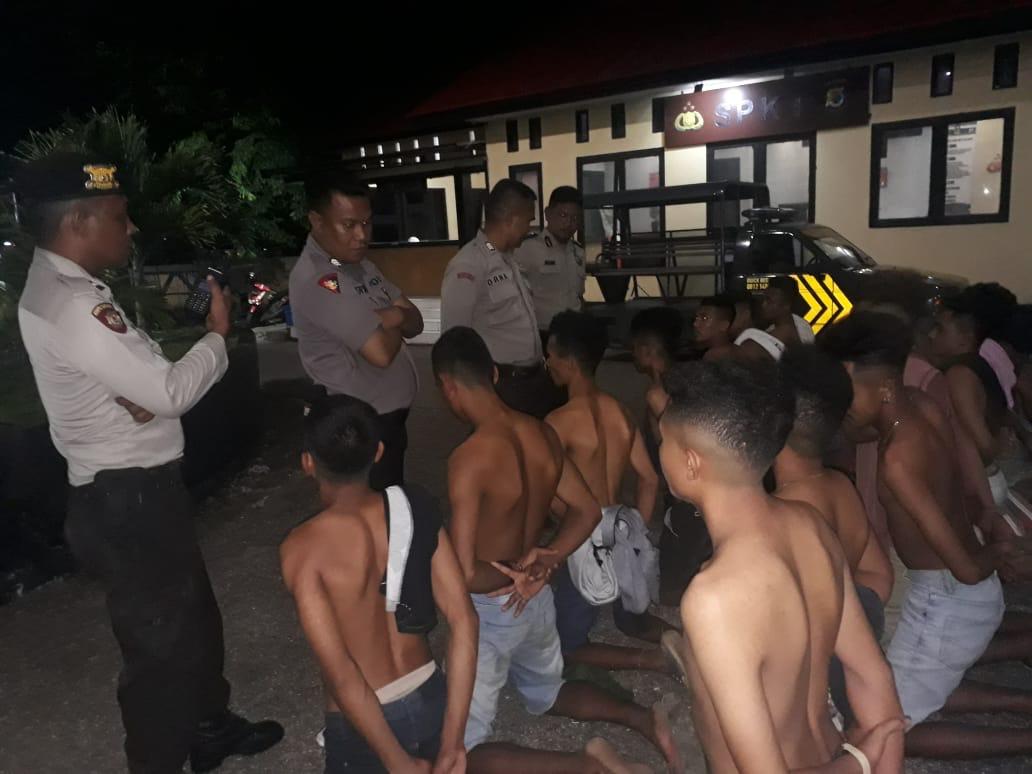 11 Unit Sepeda Motor Tanpa Surat-Surat Diamankan Saat Patroli Gabungan Unit Turjawali, Raimas dan Dalmas Satsabhara Polres Kupang Kota