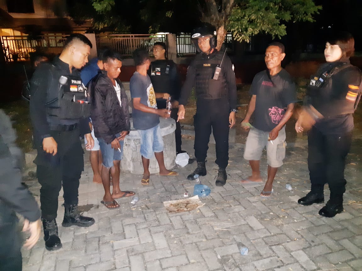 Unit Turjawali Polres Kupang Kota Tingkatkan Patroli Menjelang Pemilu 2019