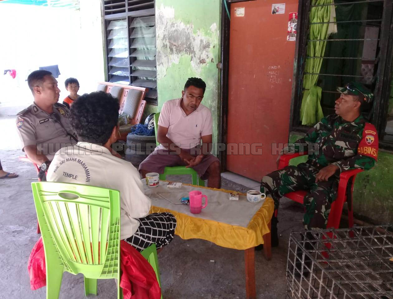 Kompak, Bhabinkamtibmas Bersama Babinsa Sambang Bareng ke Warga Binaan.