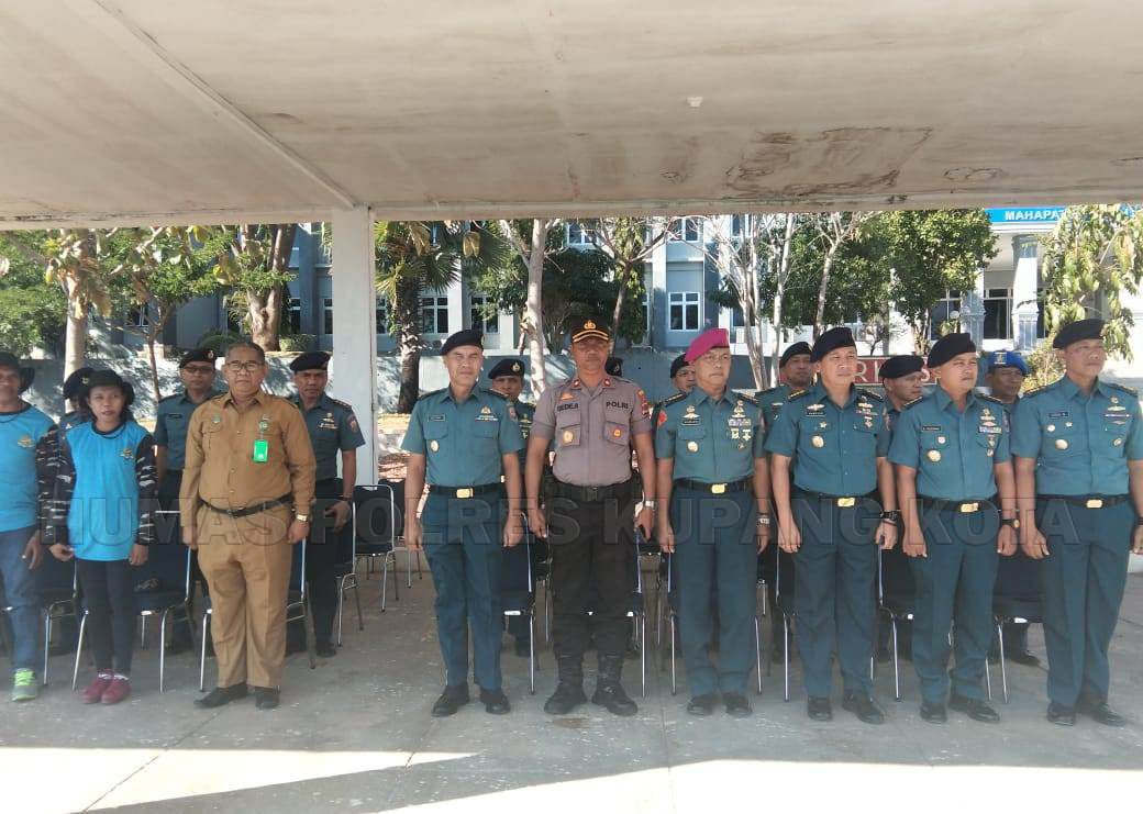 Kapolsek Alak Hadiri Upacara Pembukaan Bintal Juang Remaja Bahari (BJRB) TNI AL Tahun 2019.