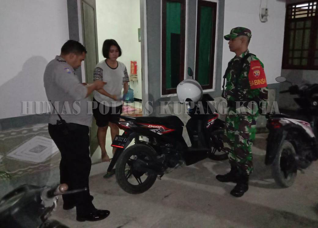 Tiga Pilar Kelurahan Sikumana Sidak bersama Tempat Kost.