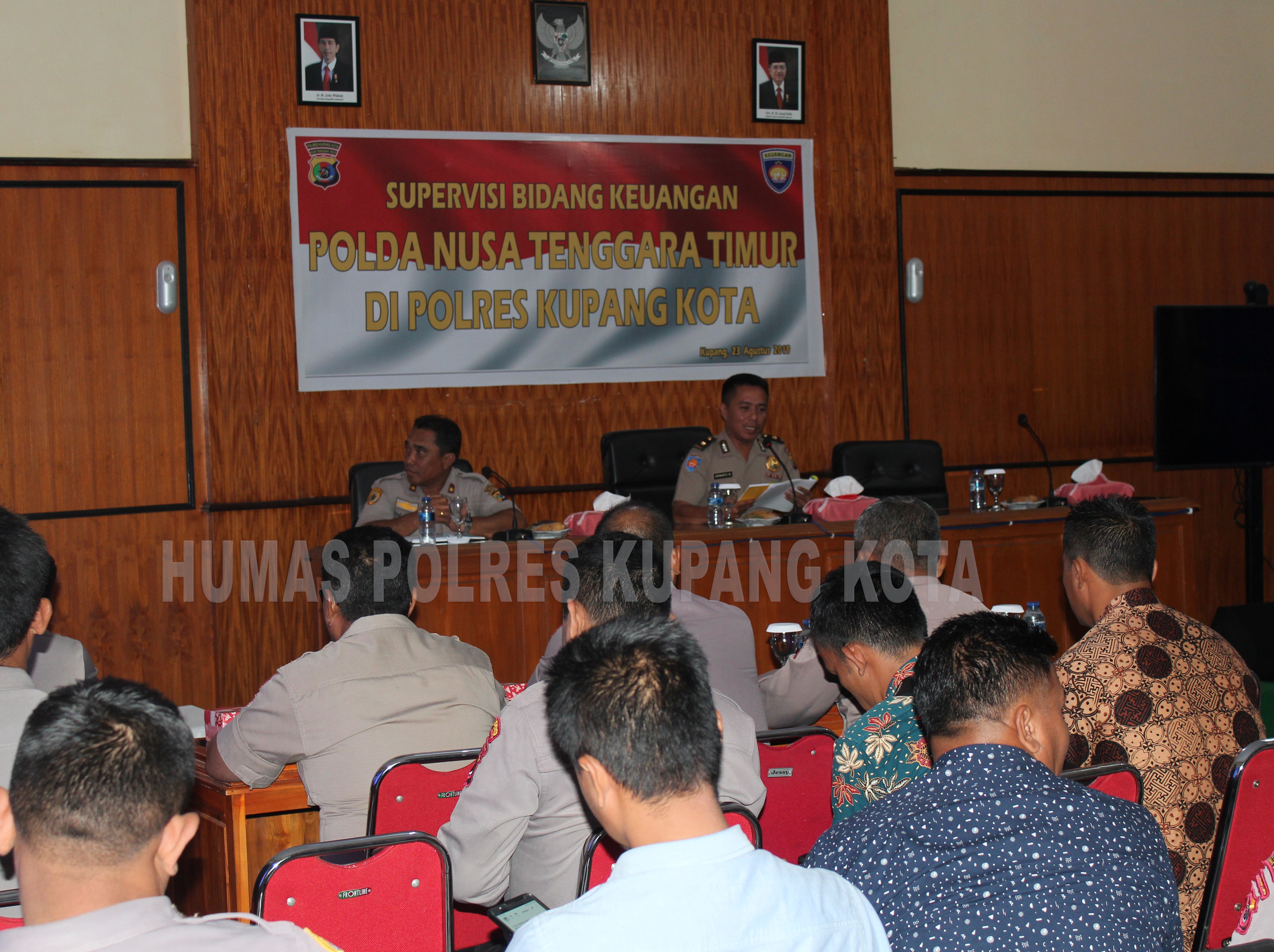 Polres Kupang Kota Kedatangan Tim Supervisi Bidkeu Polda NTT.