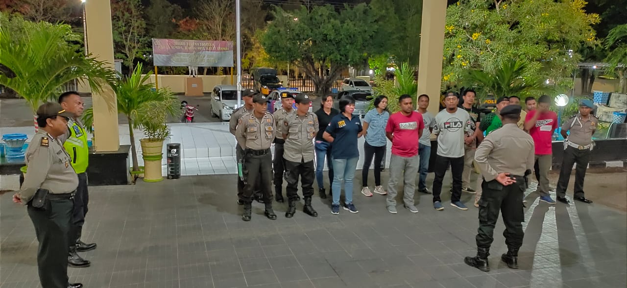 Operasi Pekat Turangga-2019, Personil Polres Kupang Kota Datangi Citra Hotel