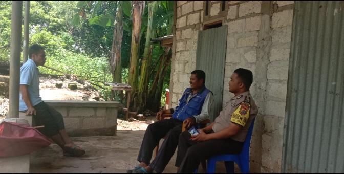Bhabinkamtibmas Kelurahan Bello Berikan Himbauan Waspada Perubahan Cuaca