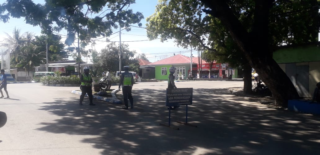 Jaga Kamseltibcarlantas, Satlantas Polres Kupang Kota Gelar Razia Stasioner